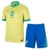 Maillot de Supporter Brésil Domicile 2024 Pour Enfant